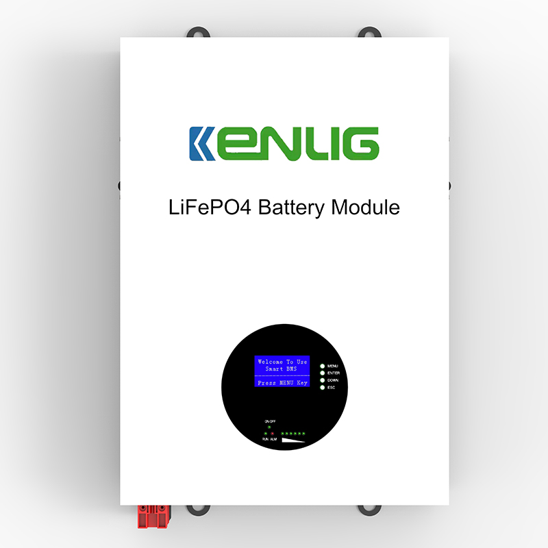 Kenlig Lifepo4 แบตเตอรี่ลิเธียม 6000 รอบ BMS ระบบแบตเตอรี่ติดผนังจอแสดงผล LCD 48V / 51.2v 100Ah 150Ah 200Ah Powerwall
